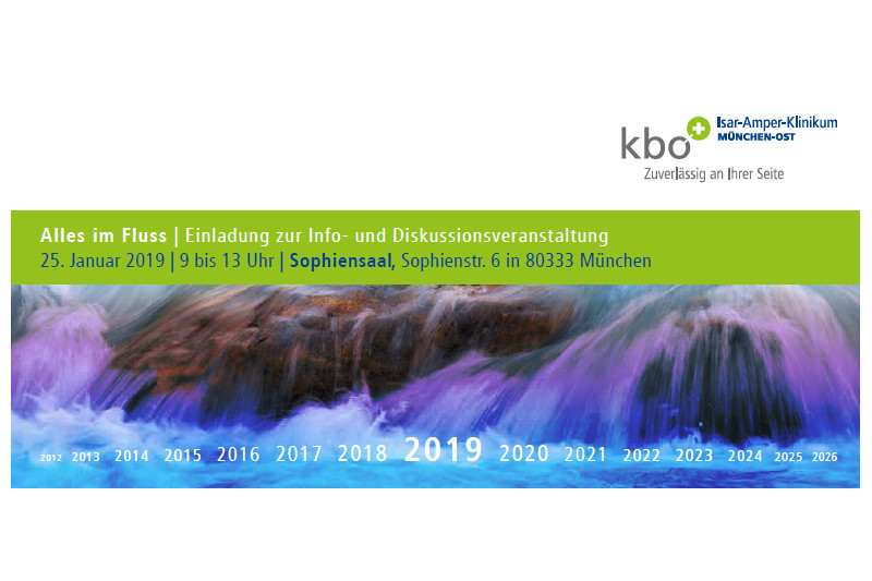 Alles im Fluss: Informations- und Diskussionsveranstaltung der kbo am 25. Januar 2019